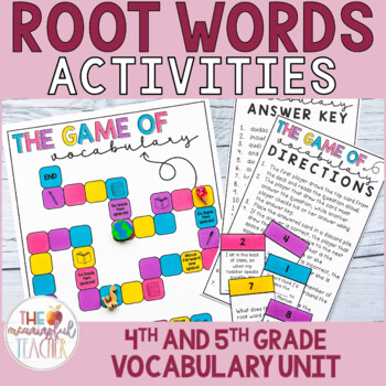 Preview of Greek and Latin Root Words Vocabulary Unit for 4th and 5th Grade