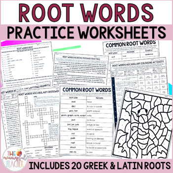 Preview of Greek and Latin Root Words Worksheets