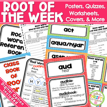 Preview of Greek and Latin Roots for 4th & 5th Grade | Root Word of the Week Activity