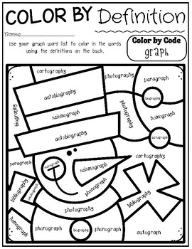 Preview of Greek and Latin Root: graph Color by Definition