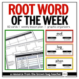 Greek and Latin Root of the Week {Rolodex & Daily Practice Activities}