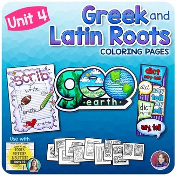 Preview of Greek and Latin Roots Activities - UNIT 4