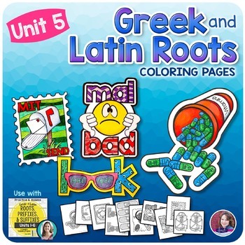 Preview of Greek and Latin Roots Activities - UNIT 5