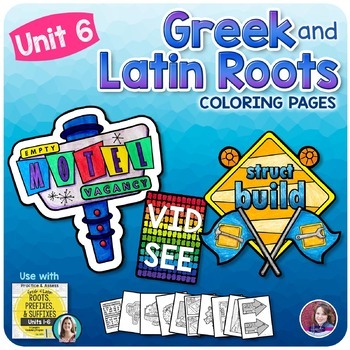 Preview of Greek and Latin Roots Activities - UNIT 6