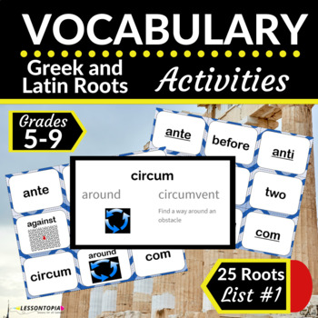 Preview of Greek and Latin Roots Activities | Vocabulary List #1