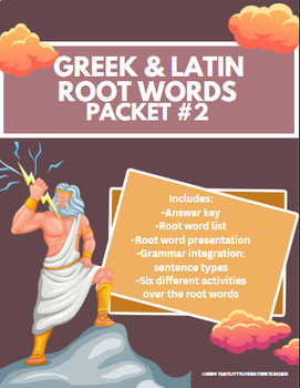 Preview of Greek and Latin Roots: Activity Packet #2