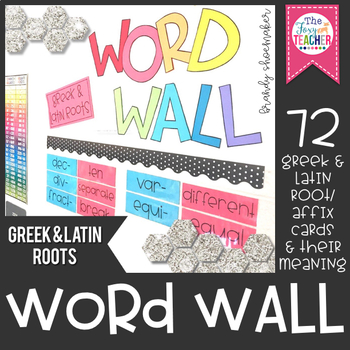 Preview of Greek and Latin Roots & Affixes Word Wall Kit