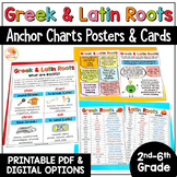 Greek and Latin Roots Anchor Charts Posters and Mini Sized