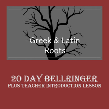 Preview of Greek and Latin Roots Bellringer