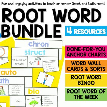 Preview of Greek and Latin Roots: Root Word Activity Bundle
