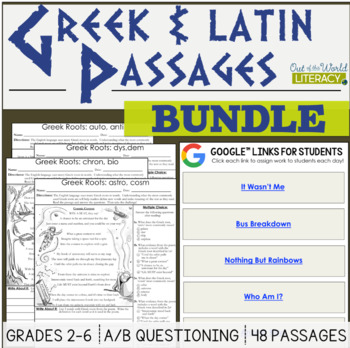 Preview of Greek and Latin Roots Bundle - Digital & Print
