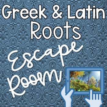 Preview of Greek and Latin Roots Game 5th and 4th Grade Digital Breakout Edu & Answer Sheet