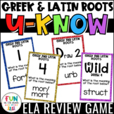 Greek and Latin Roots Game: U-Know - Vocabulary Review Activity