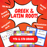 Greek and Latin Roots Game for 4th and 5th Grade