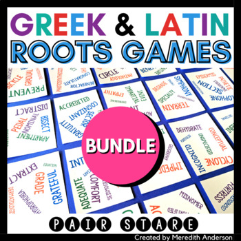 Preview of Greek and Latin Roots Games for Early Finishers or Test Prep