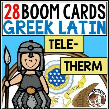 Preview of Greek and Latin Root Words Boom Cards Digital Task Cards