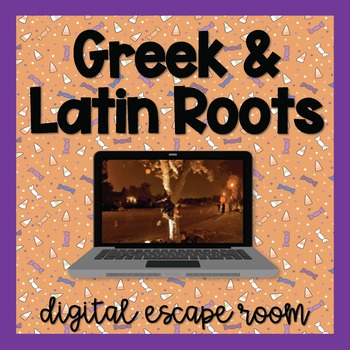 Preview of Greek and Latin Roots Halloween Digital Escape Room