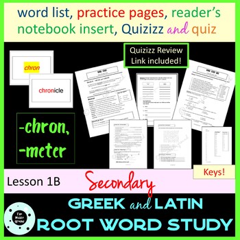 Preview of Greek and Latin Roots Lesson with Quiz - Common Core - STAAR - PARCC - SAT - ACT