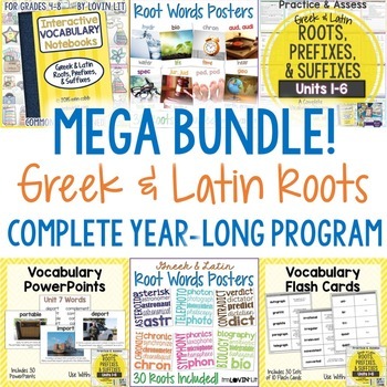 Preview of Greek and Latin Roots MEGA BUNDLE