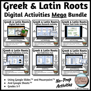 Preview of Greek and Latin Roots MEGA Bundle Digital Activities