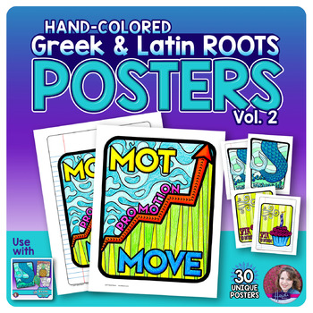 Preview of Greek and Latin Roots POSTERS Set - Vol. 2