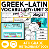 Greek and Latin Roots, Prefixes, and Suffixes Vocabulary U