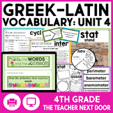 Greek and Latin Roots, Prefixes, and Suffixes Vocabulary U