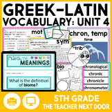 Greek and Latin Roots, Prefixes, & Suffixes Vocabulary Uni