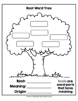Greek and Latin Roots Root Word Tree Graphic Organizer | TpT