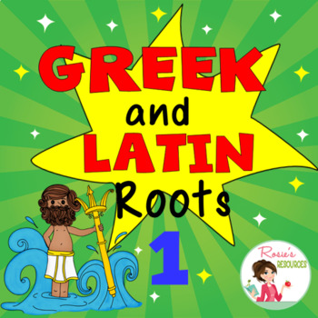 Preview of Greek and Latin Roots Set 1 - Boom Cards