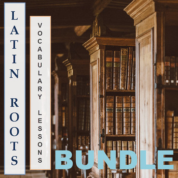 Preview of Greek and Latin Roots Vocabulary Lessons BUNDLE — PPT, Worksheets & Quizzes
