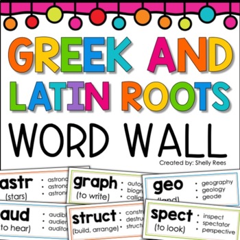 Preview of Greek and Latin Roots Word Wall | Root Words Posters