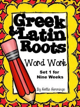 Preview of Greek and Latin Roots Word Work