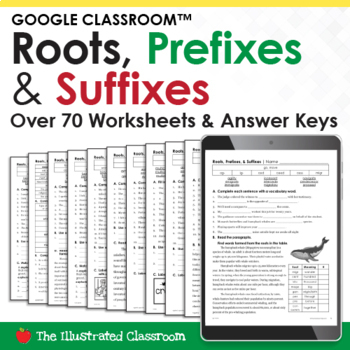 Greek and Latin Roots Worksheets for Google Classroom | TpT