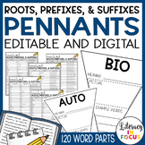 Root Words, Prefixes, and Suffixes Activity | Editable | D