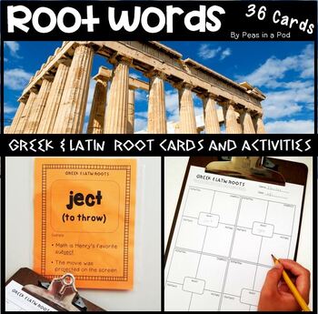 Preview of Greek and Latin Roots for 4th 5th 6th Grade | TPT Root Words Graphic Organizer