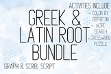 Greek and Latin Roots: graph and scrib, script Bundle