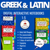 Greek and Latin Vocabulary Digital Interactive Notebook Bundle