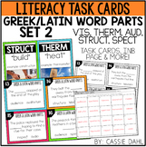 Greek and Latin Word Parts Task Cards (Set 2)
