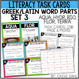 Greek and Latin Word Parts Task Cards (Set 3)