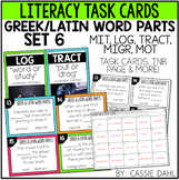 Greek and Latin Word Parts Task Cards (Set 6)