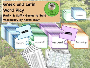 Preview of Greek and Latin Word Play, Prefix & Suffix Games to Build Vocabulary