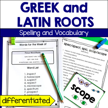 Preview of Greek and Latin Roots Spelling and Vocabulary