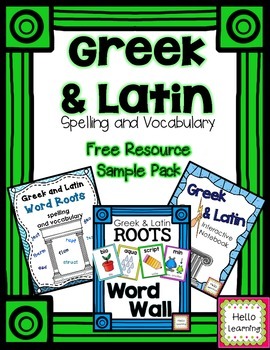 Preview of Greek and Latin Word Roots - Free Resource Sampler