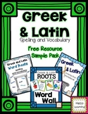 Greek and Latin Word Roots - Free Resource Sampler