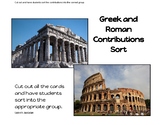 Greek and Roman Contributions Sort