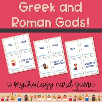Preview of Greek Mythology 6th Grade, 7th Grade, 8th Grade Card Game