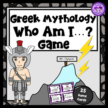 Preview of Greek Mythology Who Am I? Activity