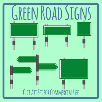 green street sign clip art