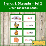 Green: Blends and Digraphs (Set #2) - Montessori Phonics